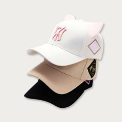 K-Pop Embroidered Cat Ears Cap