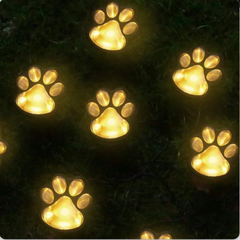 Solar Cat Paw LED Outdoor Lights