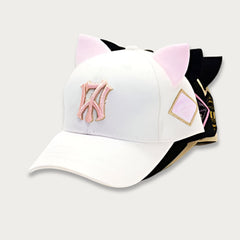 K-Pop Embroidered Cat Ears Cap