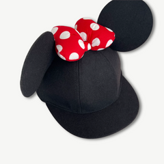 Disney ear hat with iconic Minnie bow for kids and adults