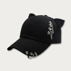 Rebel Moon Gothic Cat Ears Cap