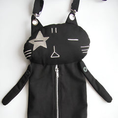 Harajuku Silly Cat Crossbody Bag