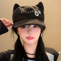 MeowMood Emoji Cat Ears Cap