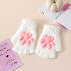 Plush Cat Paw Mitten