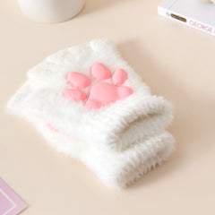 Plush Cat Paw Mitten
