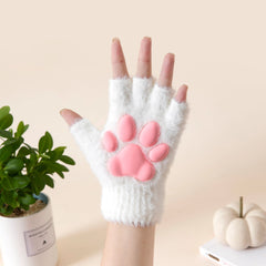 Plush Cat Paw Mitten