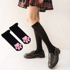 Paw Beans Padded Knee High Socks