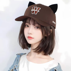 Vintage Cat Ears Baseball Cap