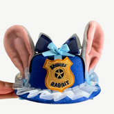 Royal Pup Ears Mini-Hat Earclip with plush puppy ears, lace, and kawaii ribbons