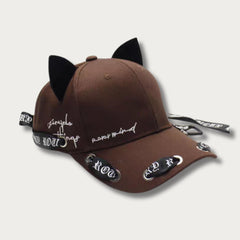 Gothic Ribbon Cat Ear Baseball Cap