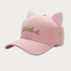 Classic Embroidered Cat Ear Cap
