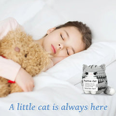 🎁 FREE - Handmade Crochet Positive Cat Nugget