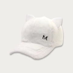 Plush Cat Ears Baseball Cap