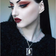 🎁 FREE - Cat Lover Silver Book Locket Necklace