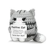 🎁 FREE - Handmade Crochet Positive Cat Nugget