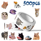 Mood Booster Cat Emoji Stickers 500 Pieces