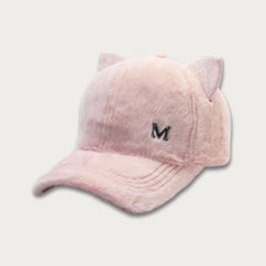 Plush Cat Ears Baseball Cap