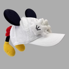 Breathable toddler hat with ears – soft cotton, secure fit, and perfect for family outings and vacations.