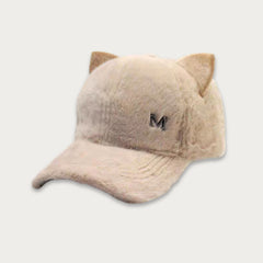 Plush Cat Ears Baseball Cap