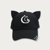 Rebel Moon Gothic Cat Ears Cap