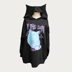 In The Dark Cat Hoodie