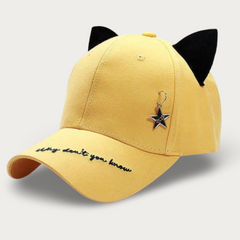K-pop Style Starred Cat Ear Cap