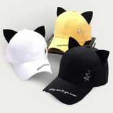 K-pop Style Starred Cat Ear Cap