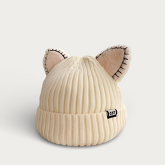Winter Cat Ears Knitted Beanie