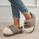 Warm 3D Cat Paws Furry Slippers