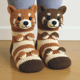 Adorable 3D Animal Hug Knitted Socks