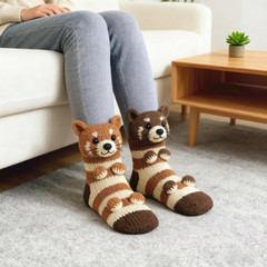 Adorable 3D Animal Hug Knitted Socks
