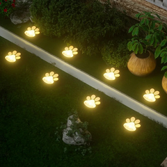 Solar Cat Paw LED Outdoor Lights
