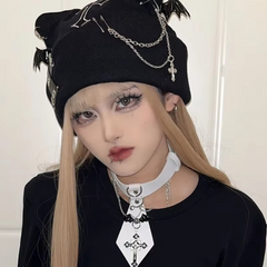 Gothic Cat Ears Beanie