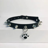 🎁 FREE - Gothic Cat Paw Charm Choker