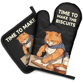 Cat Biscuits Oven Mitts and Pot Holders