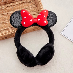 Minnie Bow Plush Ear Muffs