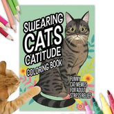 Swearing Cat Coloring Book