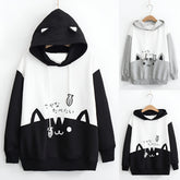 Harajuku Style Cat Ears Hoodies