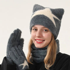 Meowgical Star Knit Beanie