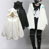 PurrTail Plush Cat Ear Hoodie