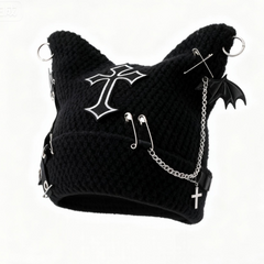 Gothic Cat Ears Beanie