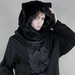 FrostPaw Plush Cat Ear Hood