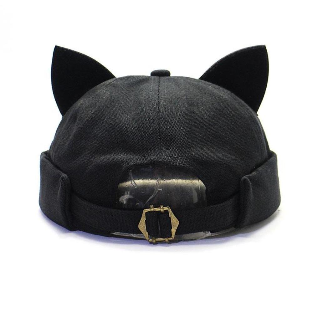 Brimless Docker Cat Ears Hat - NEW COLORS [Adjustable]