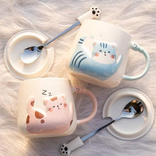 Load image into Gallery viewer, Cheeky Kitty Mug Set
