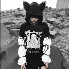 Load image into Gallery viewer, Gothic Fantasy Cat Ear Hoodie
