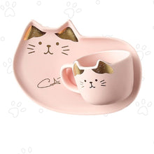 Load image into Gallery viewer, Playful Meow - Handcrafted Cat Mug Set With Tea Spoon- Review
