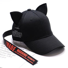 Load image into Gallery viewer, Playful Meow - Hip Hop Kitty Baseball Cap with Printed Strap- Review
