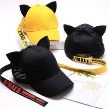 Load image into Gallery viewer, Playful Meow - Hip Hop Kitty Baseball Cap with Printed Strap- Review
