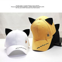 Load image into Gallery viewer, Playful Meow - K-pop Style Starred Cat Ear Cap- Review
