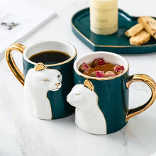 Load image into Gallery viewer, Playful Meow - Luxurious 3D Cat Couple Mugs- Review
